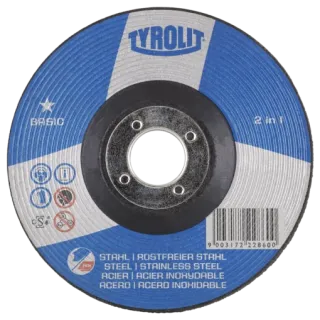 Slipeskive 150mm x 6mm x 22,23 Basic * inox Tyrolit
