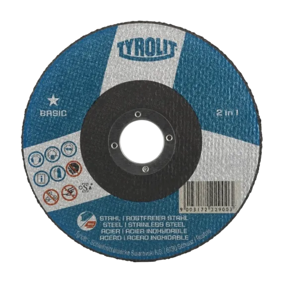 Kappeskive Basaic * Inox Tyrolit 230 x 1,9 x 22,23