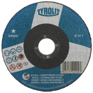Kappeskive 125mm x 1,0mm x 22,23mm Basic* Inox Tyrolit